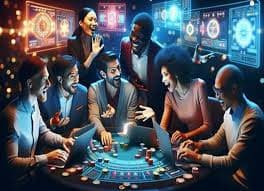 Ilustrasi gamer yang bermain dengan kesadaran dan kendali penuh